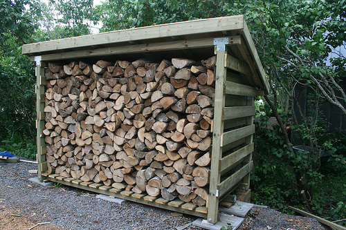 Shed Design Plan: Building a Firewood Shed | Shed Blueprints