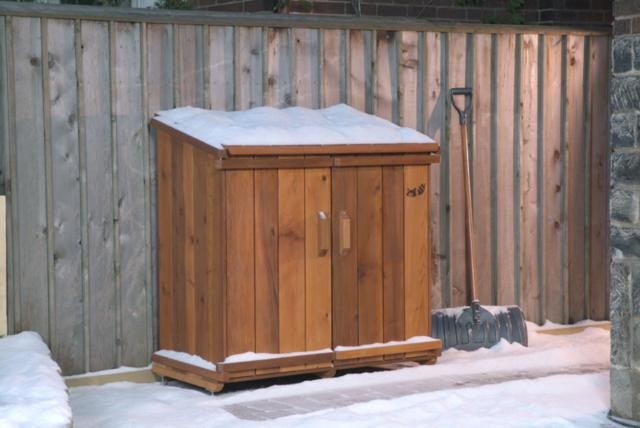 Outdoor Garbage Can Storage Containers