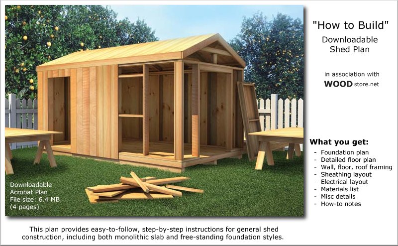 Shed Plans Can Have a Variety of Roof Styles  Shed Blueprints