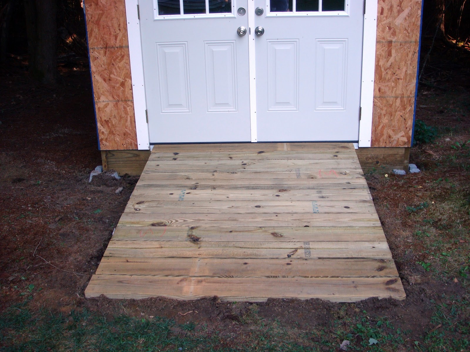 how to build a shed ramp - one project closer