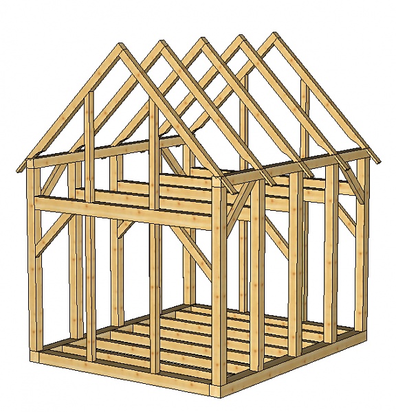 Timber Frame Shed Plans