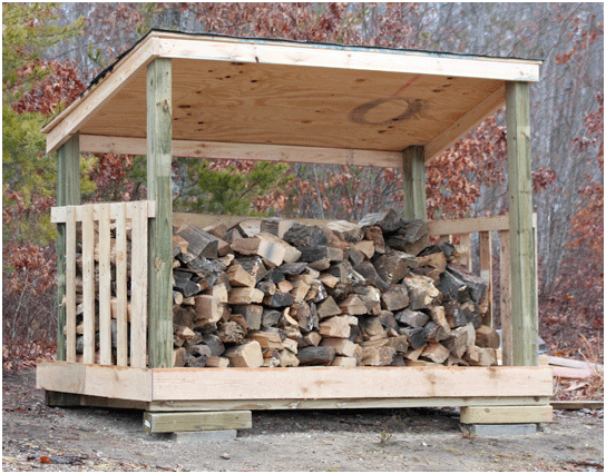 Pallet Firewood Storage Shed Plans
