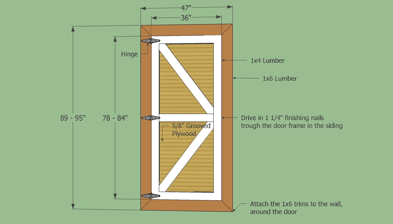 Build Your Own Set Of Replacement Wooden Shed Doors Using Shed Door