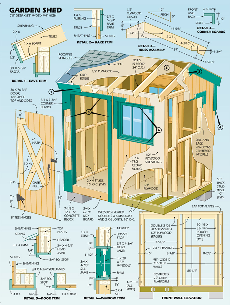 How to build a wooden shed